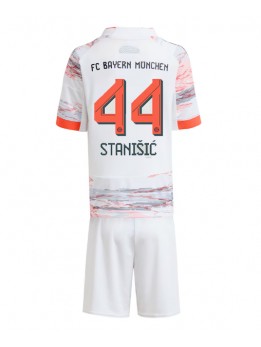 Billige Bayern Munich Josip Stanisic #44 Bortedraktsett Barn 2025-26 Kortermet (+ Korte bukser)